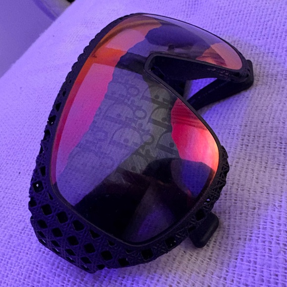 Black and Purple Visor Sunglasses - Picture 2 of 11
